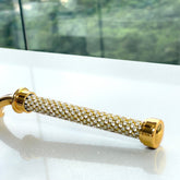 Conjunto Talheres com Cabo Dourado Zamac 32cm 2 Peças - Ela Decora